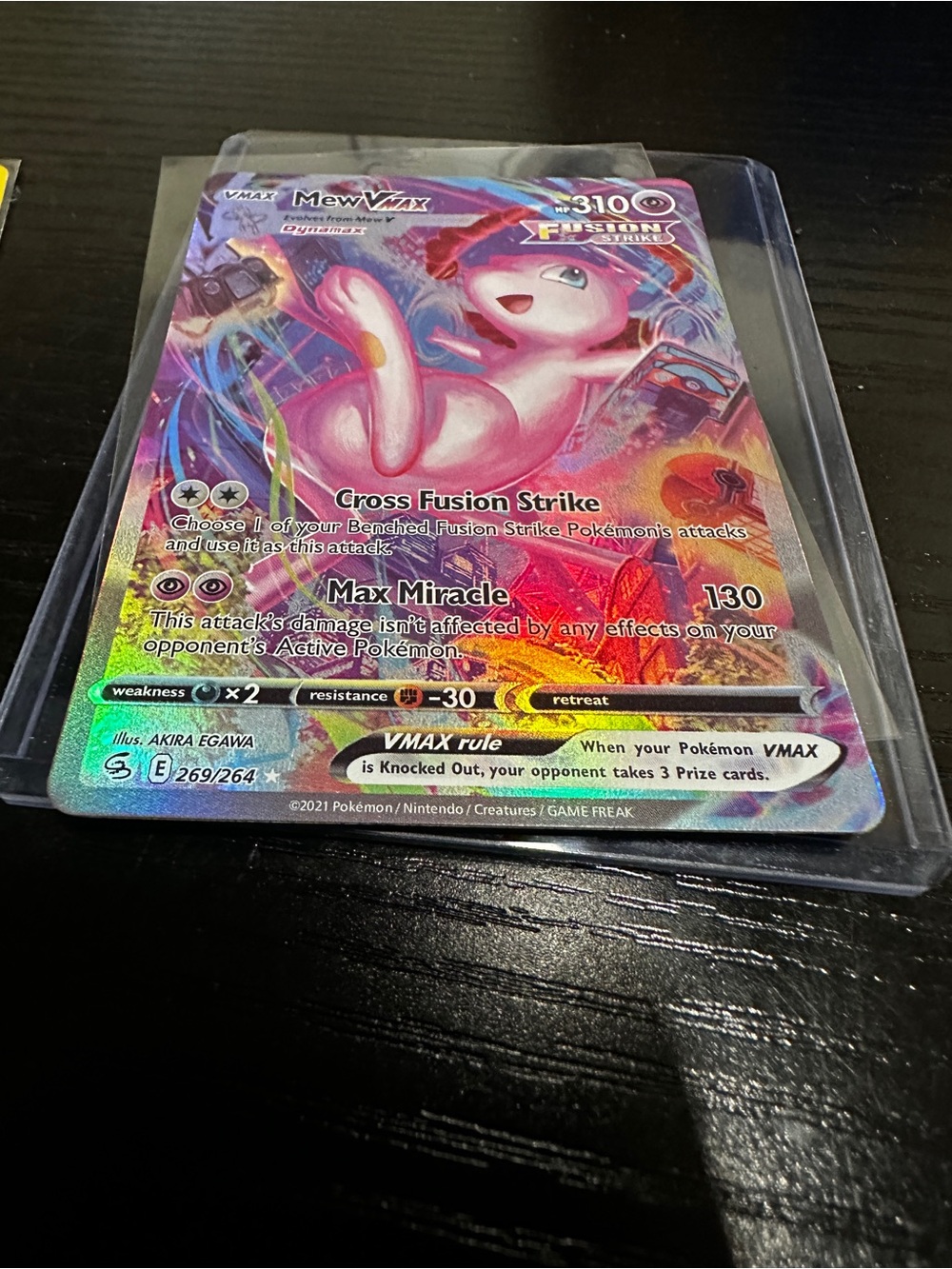 Mew VMAX Full FanArt Pokémon Card - Fanmade Holo